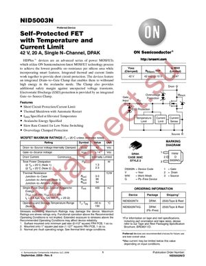 NID5003NT4 datasheet  